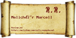 Melichár Marcell névjegykártya